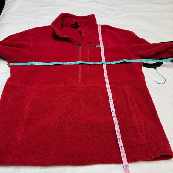 Patagonia Men’s Classic Synchilla Marsupial Fleece Pullover Red Medium EUC - Picture 8 of 10